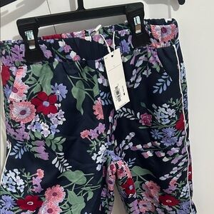 Janie and Jack Navy Floral Pants